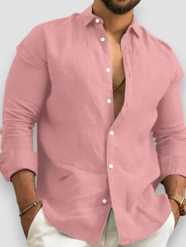 Alfred | Classic cotton and linen button-down shirt
