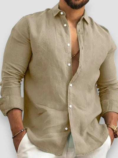 Alfred | Classic cotton and linen button-down shirt