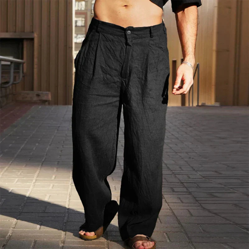 Robert | WIDE-LEG LINEN PANTS