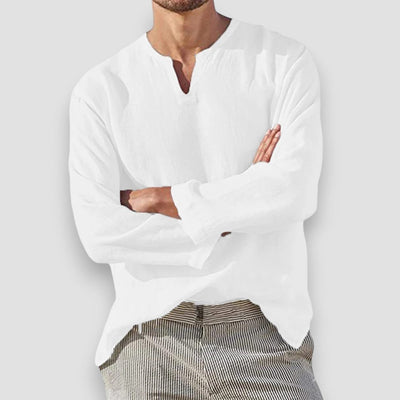 Greg | Breathable cotton and linen shirt