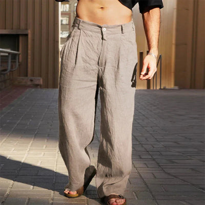 Hank | Wide linen pants