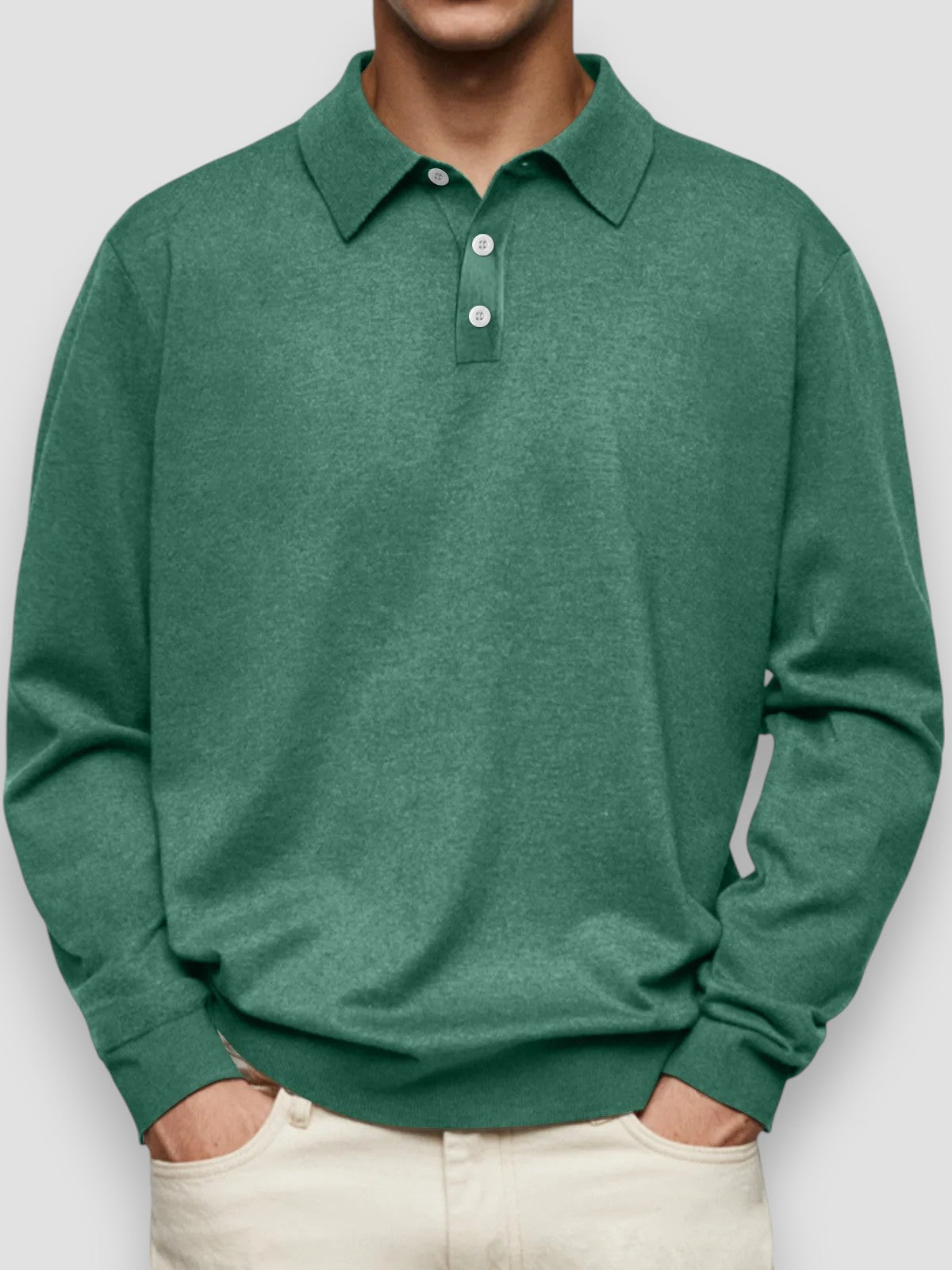 Jacob | Casual Long Sleeve Polo Shirt