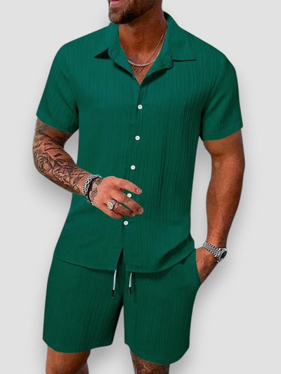 Spencer | Cotton and linen shirt and pants set