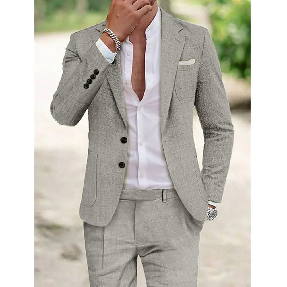 Mitch | Men's Luxury Linen Suit
