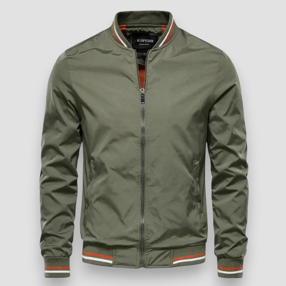 Craig | Stylish Striped Bomber Jacket