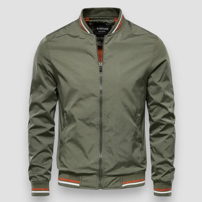 Craig | Stylish Striped Bomber Jacket