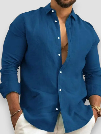 Alfred | Classic cotton and linen button-down shirt