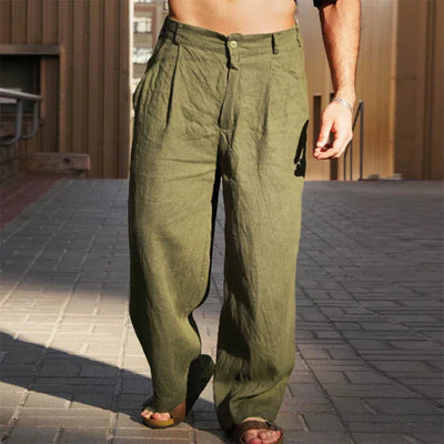 Hank | Wide linen pants