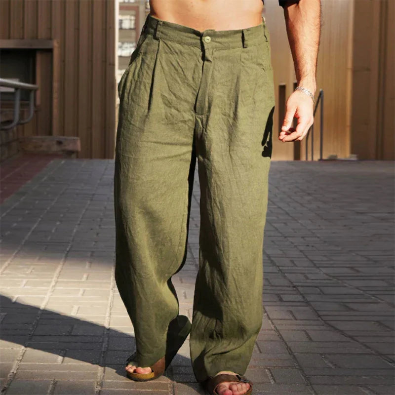 Robert | WIDE-LEG LINEN PANTS