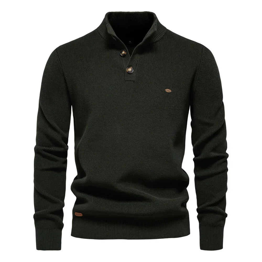 Quentin | MEN'S SWEATER WITH BUTTON DESIGN