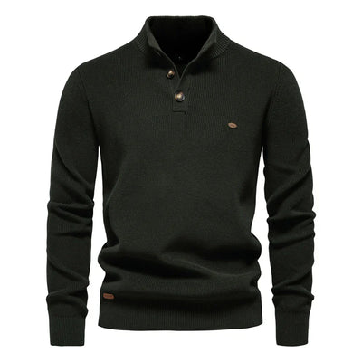 Quentin | MEN'S SWEATER WITH BUTTON DESIGN