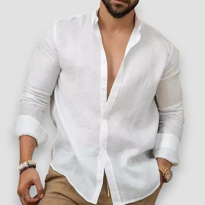 Alfred | Classic cotton and linen button-down shirt
