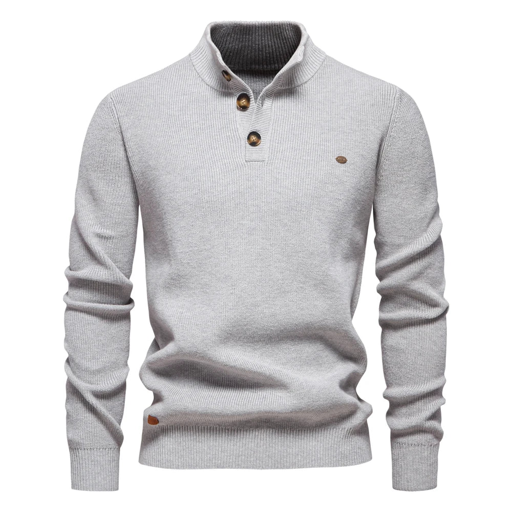 Quentin | MEN'S SWEATER WITH BUTTON DESIGN