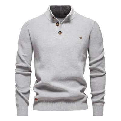 Quentin | MEN'S SWEATER WITH BUTTON DESIGN
