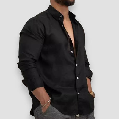 Alfred | Classic cotton and linen button-down shirt