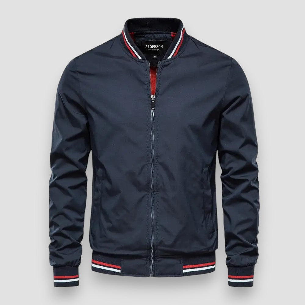 Craig | Stylish Striped Bomber Jacket