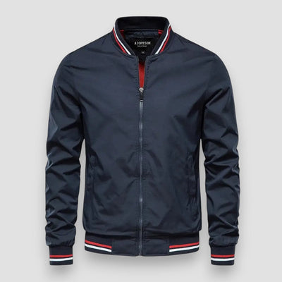 Craig | Stylish Striped Bomber Jacket