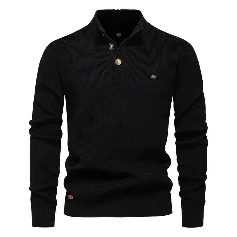 Quentin | MEN'S SWEATER WITH BUTTON DESIGN