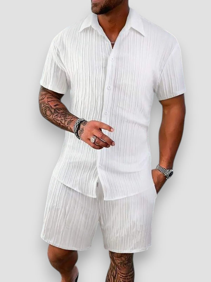 Spencer | Cotton and linen shirt and pants set