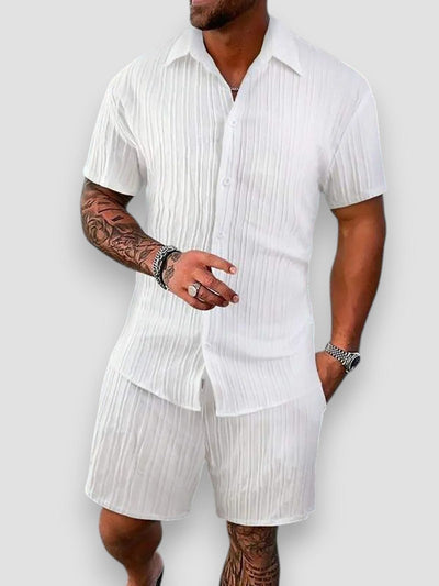 Spencer | Cotton and linen shirt and pants set