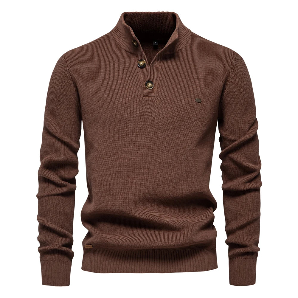 Quentin | MEN'S SWEATER WITH BUTTON DESIGN