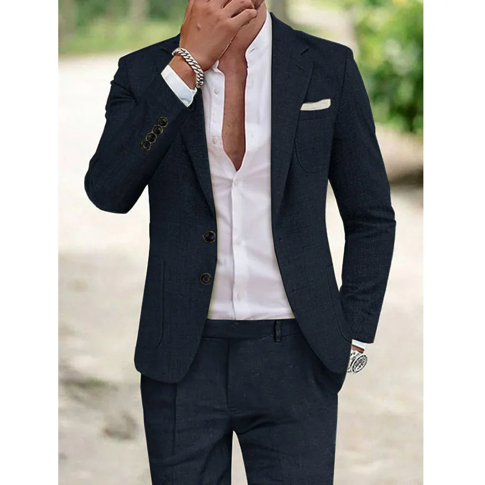 Mitch | Men's Luxury Linen Suit