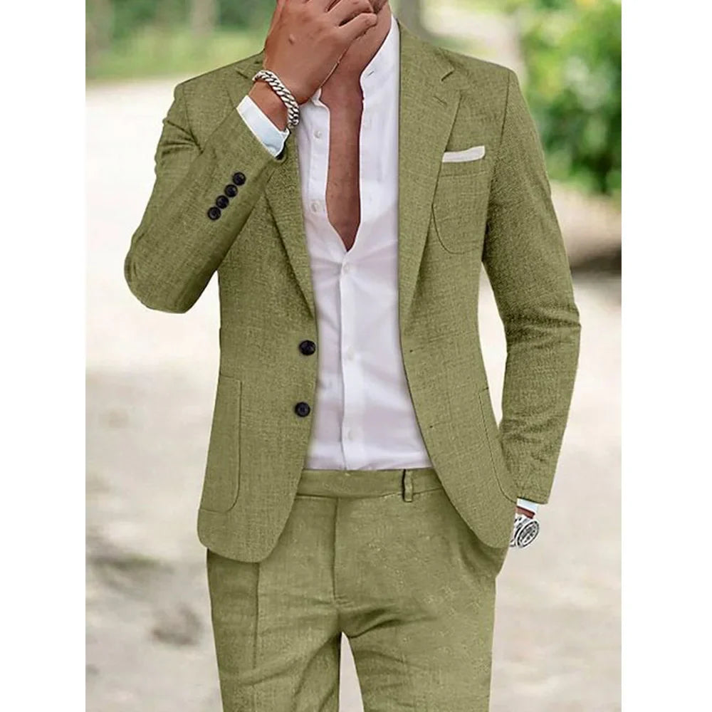 Mitch | Men's Luxury Linen Suit