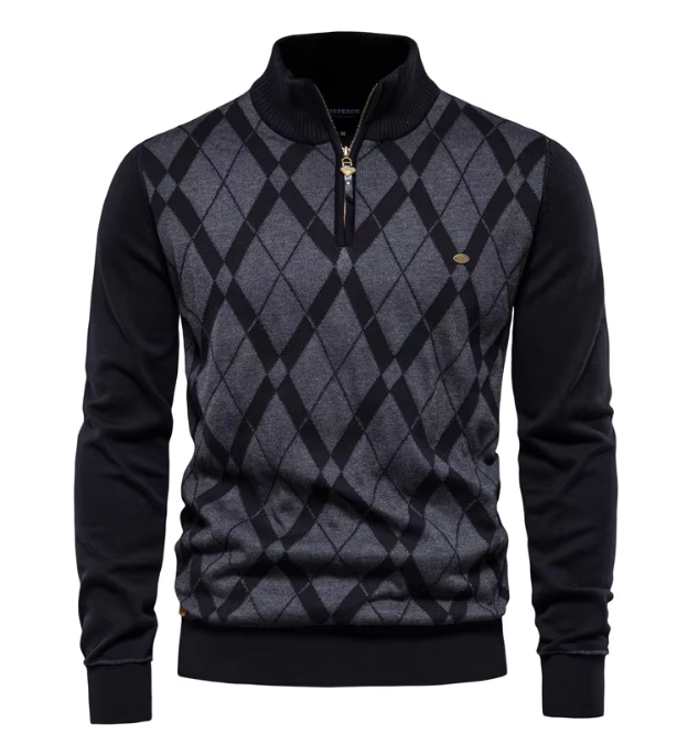 Quintin | MEN'S HALF-ZIP SWEATER