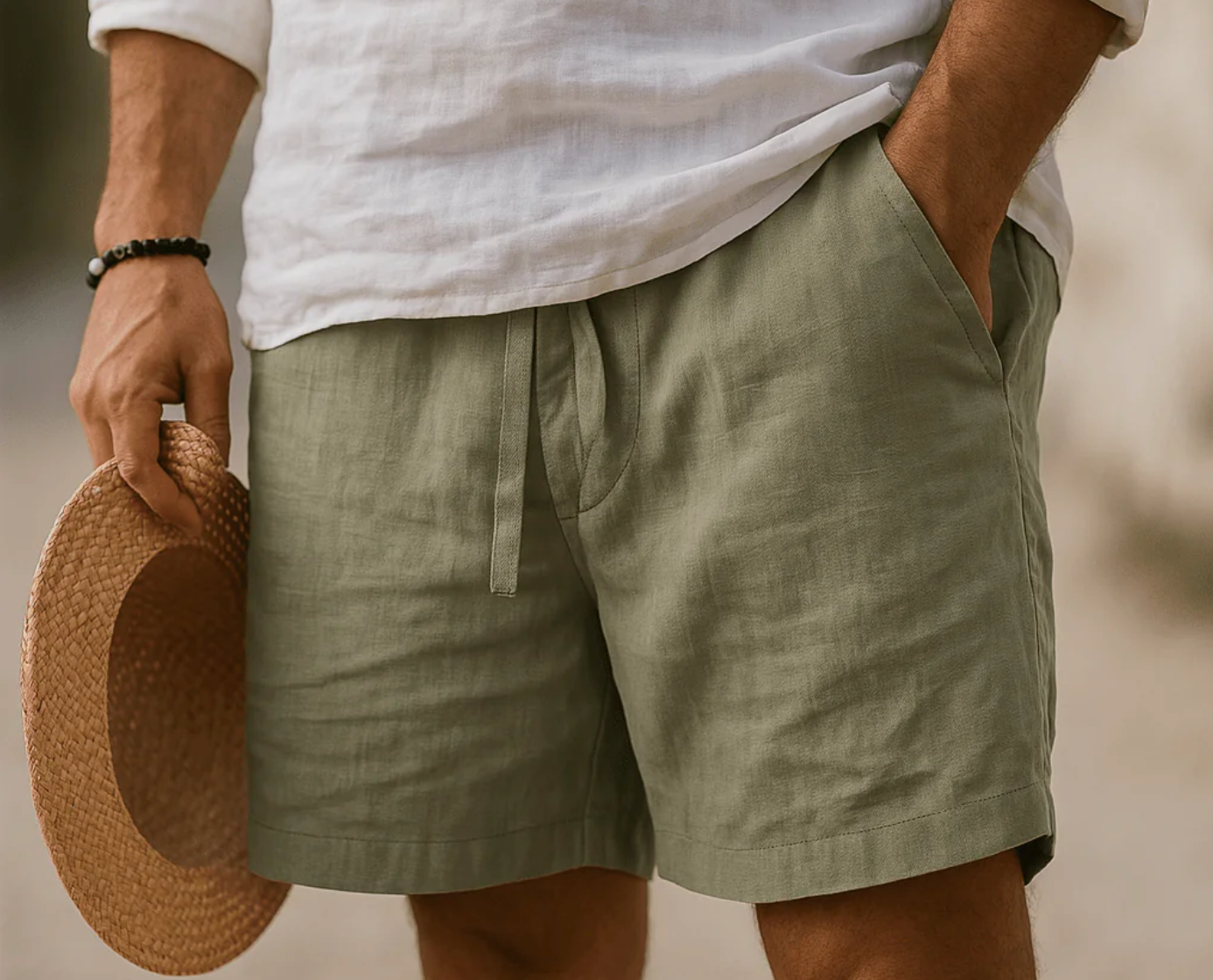 Connor | Elegant linen shorts