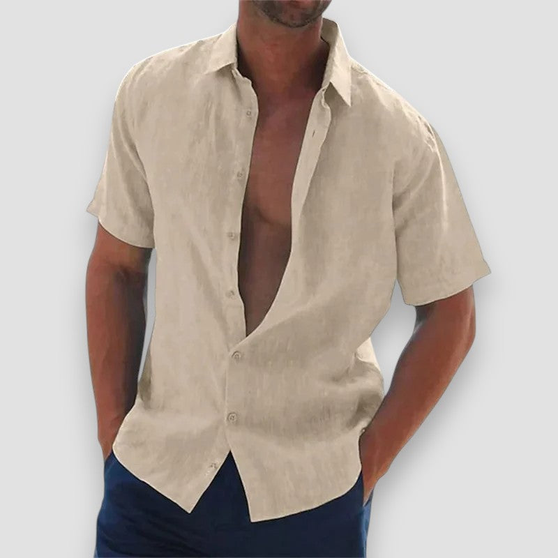 Henry | Casual cotton and linen shirt