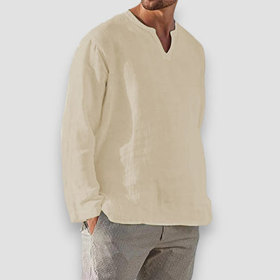Greg | Breathable cotton and linen shirt