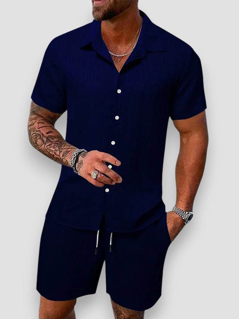 Spencer | Cotton and linen shirt and pants set