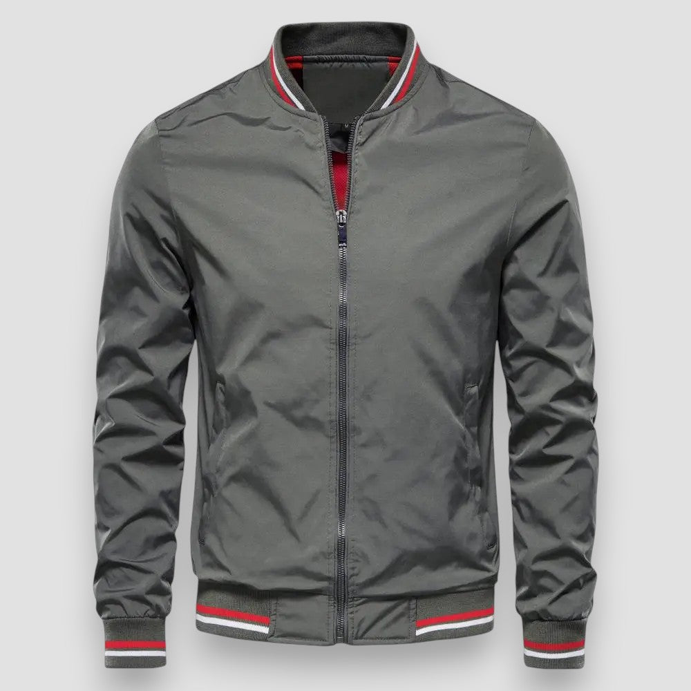 Craig | Stylish Striped Bomber Jacket