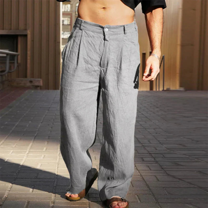 Hank | Wide linen pants