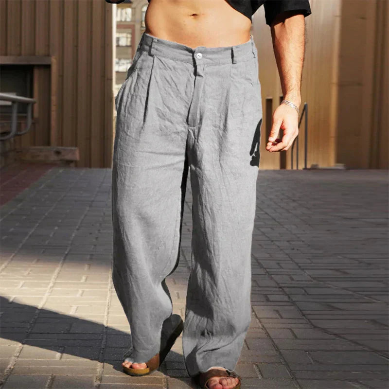Robert | WIDE-LEG LINEN PANTS