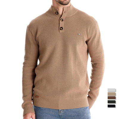 Quentin | MEN'S SWEATER WITH BUTTON DESIGN
