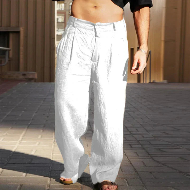 Hank | Wide linen pants