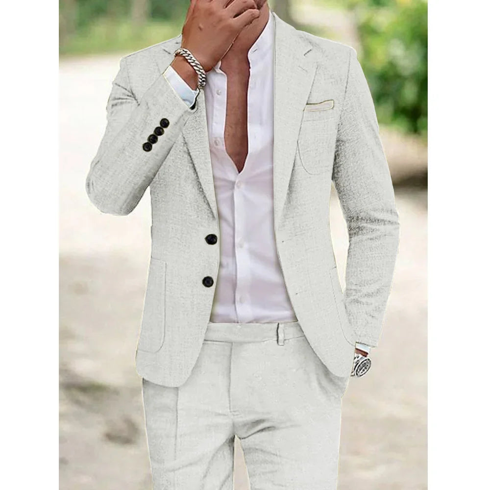 Mitch | Men's Luxury Linen Suit
