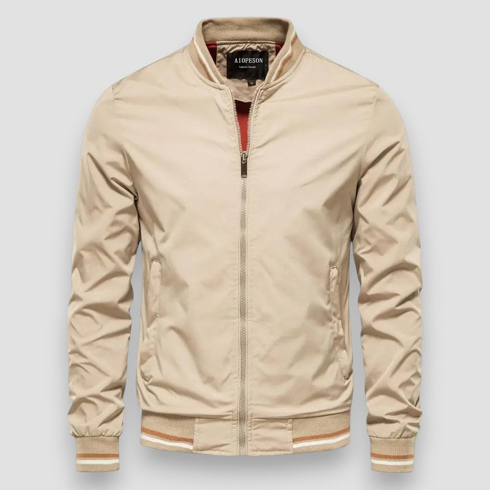Craig | Stylish Striped Bomber Jacket