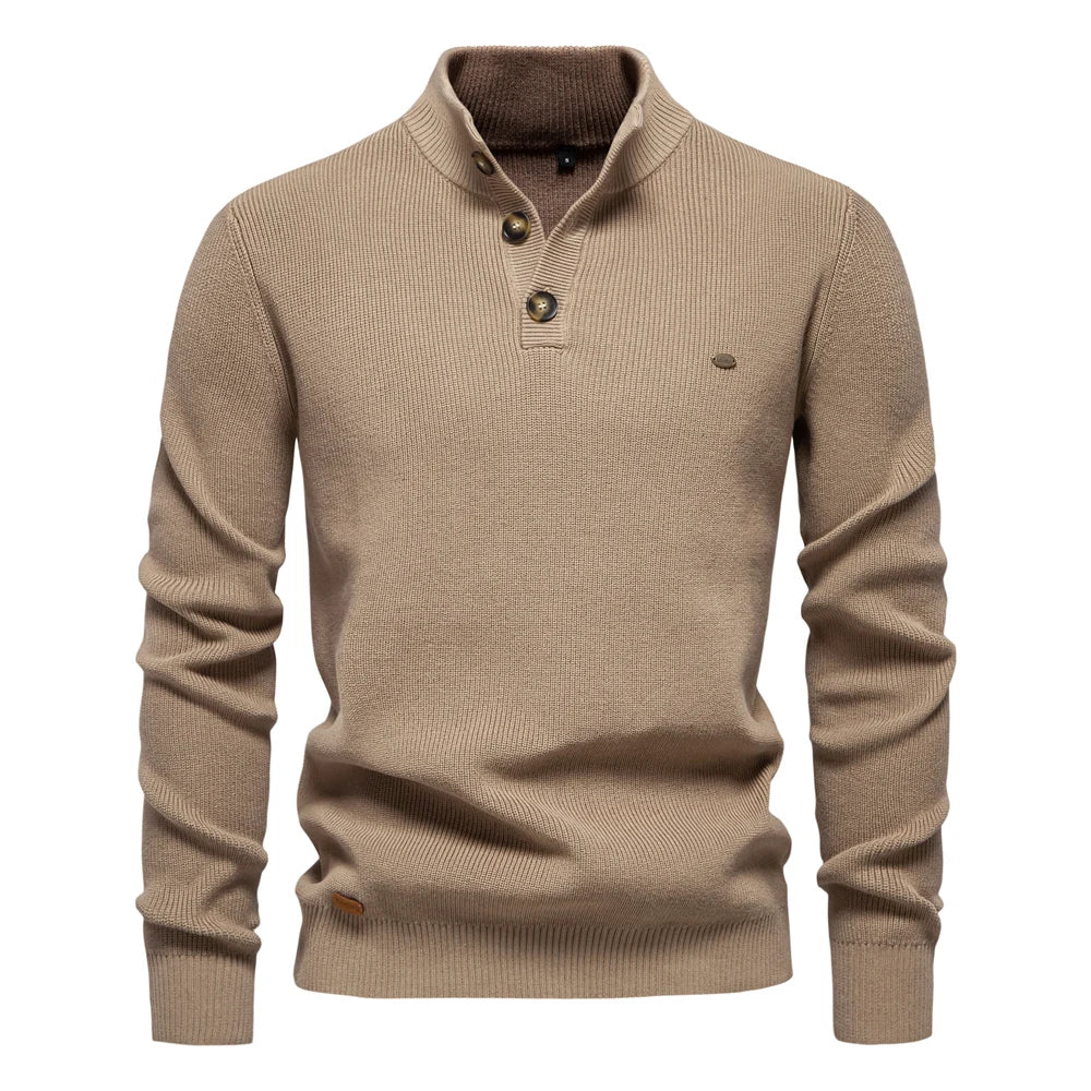 Quentin | MEN'S SWEATER WITH BUTTON DESIGN