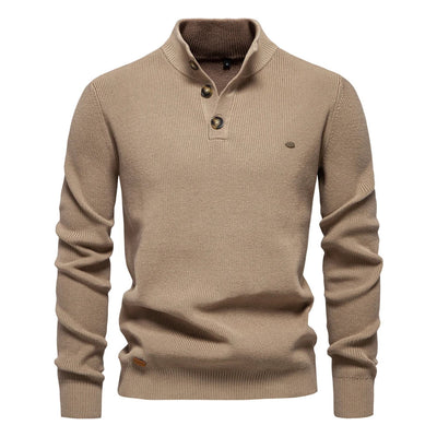 Quentin | MEN'S SWEATER WITH BUTTON DESIGN