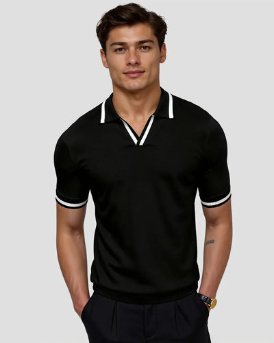 Ernesto | TAILOR-MADE PIQUÉ POLO SHIRT WITH CONTRASTING DETAILS