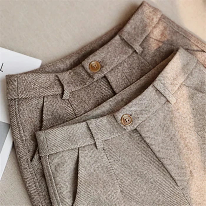 Augusto | ELEGANT PURE WOOL TAILOR-MADE PANTS