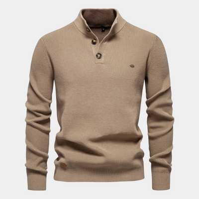 Quentin | MEN'S SWEATER WITH BUTTON DESIGN