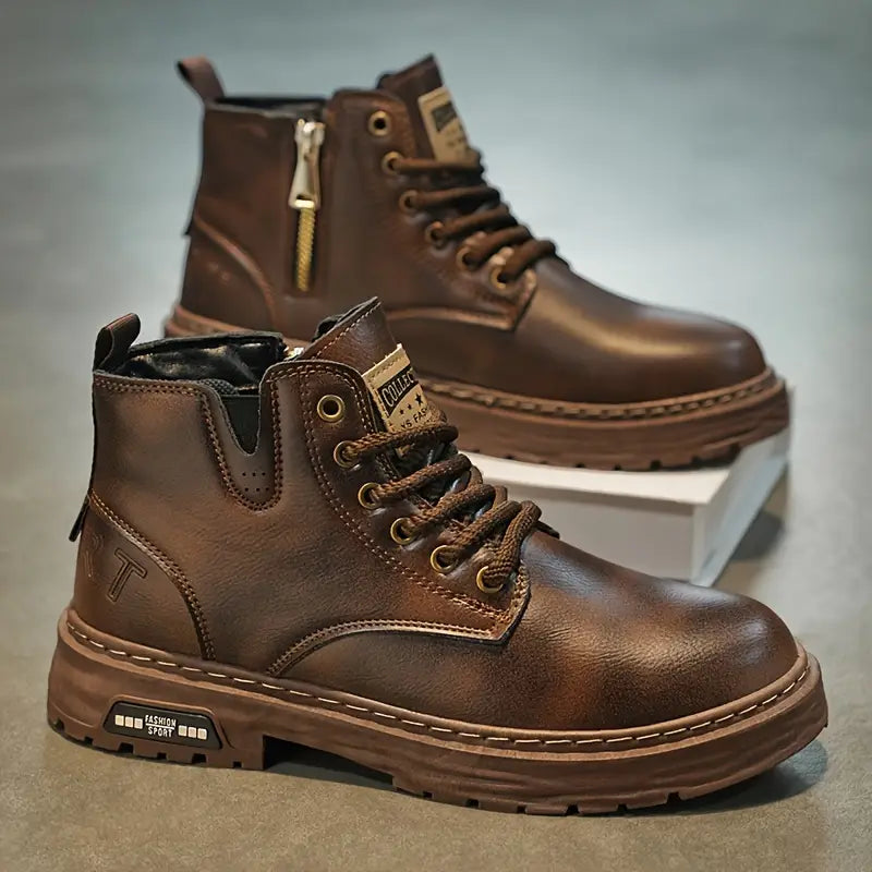 Douglas | Waterproof and Non-Slip Vintage Ankle Boots