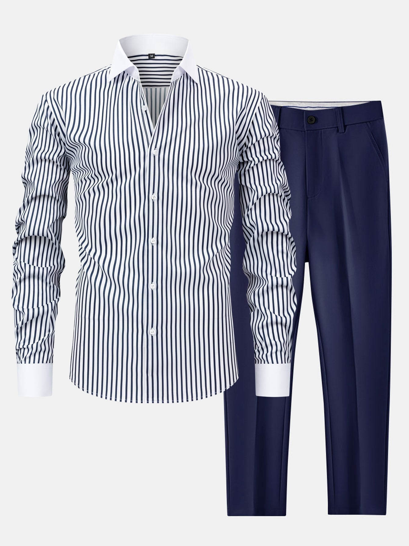 Richard | WINCHESTER STRIPED SHIRT & SLIM FIT TROUSERS