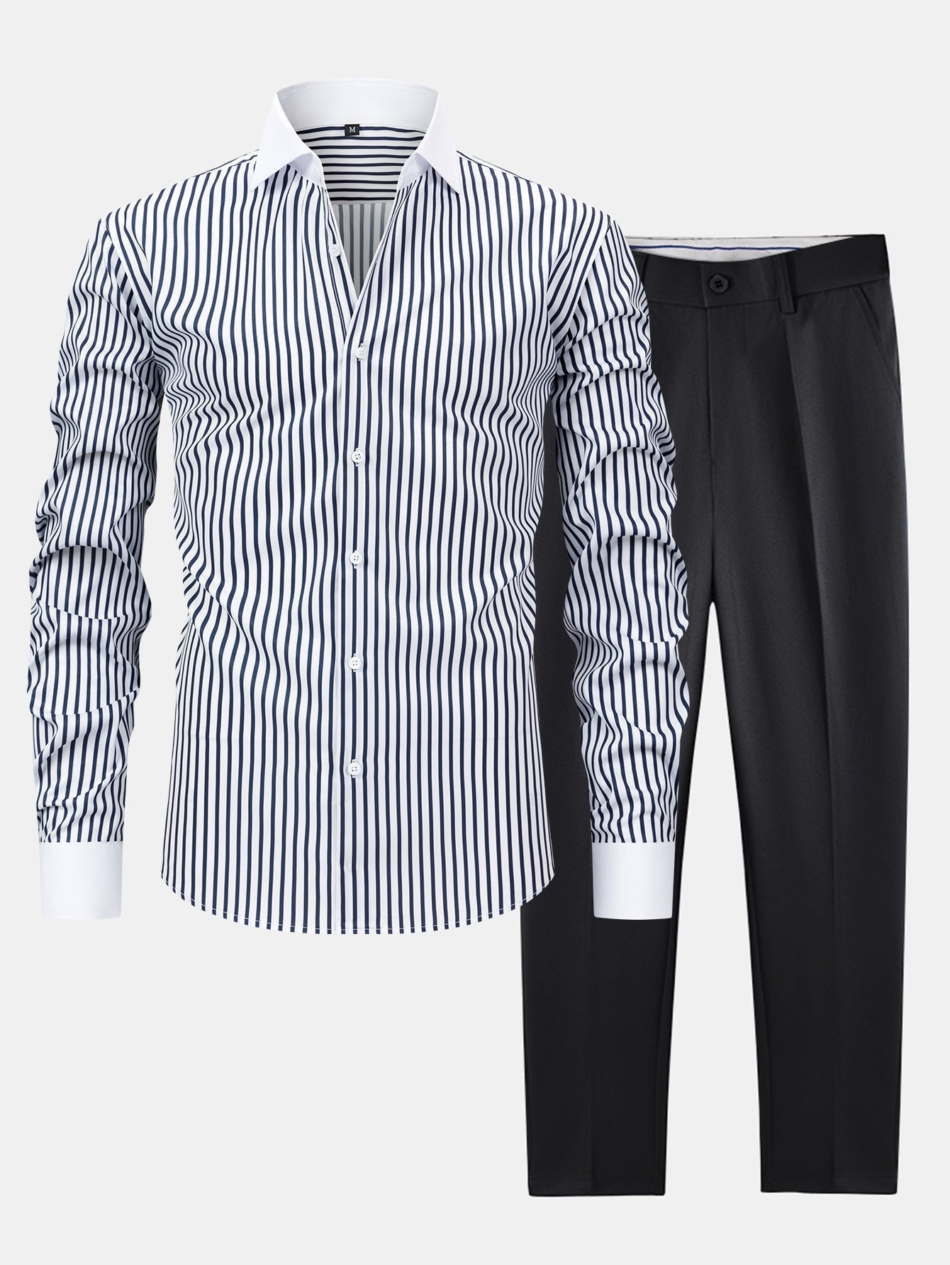 Richard | WINCHESTER STRIPED SHIRT & SLIM FIT TROUSERS