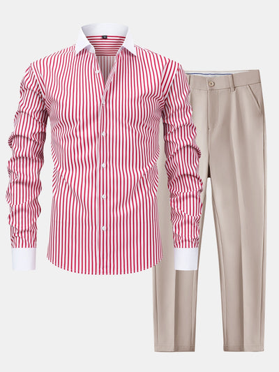 Richard | WINCHESTER STRIPED SHIRT & SLIM FIT TROUSERS