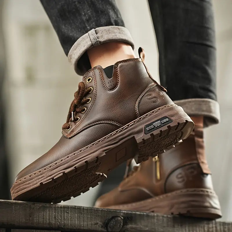 Douglas | Waterproof and Non-Slip Vintage Ankle Boots