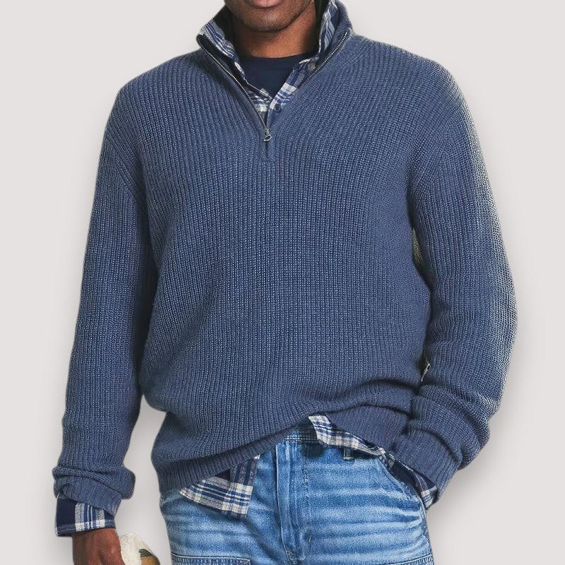 Sam | Men's Knitted Sweater with Zip
